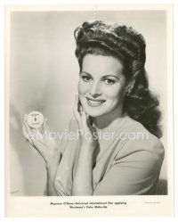 7s601 MAUREEN O'HARA 8x10 still '40s the beautiful actress advertising Westmore's Cake Make-Up!
