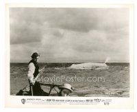 7s626 MOBY DICK 8x10 still '56 John Huston, Gregory Peck with harpoon vs. the giant whale!