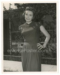 7s686 PATRICIA NEAL 8x10 still '50 full-length smiling c/u with her hand on her hip by Jack Albin!