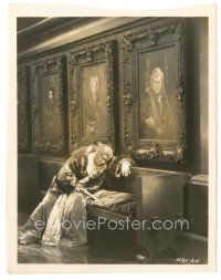 7s690 PATRIOT 8x10 key book still '28 crazy Czar Emil Jannings passed out on bench with gun!