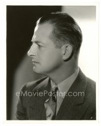 7s731 REGINALD DENNY 8x10 still '30s great profile portrait in suit & tie by Max Munn Autrey!