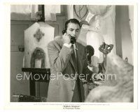 7s745 ROMAN HOLIDAY deluxe 8x10 still '53 close up of Gregory Peck talking on phone, WIlliam Wyler!