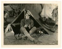 7s755 ROUGH RIDERS 8x10 still '27 great c/u of Charles Farrell sitting outside his tent!