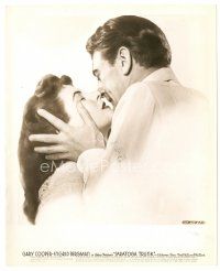 7s774 SARATOGA TRUNK 8x10 still '45 best close up of Gary Cooper & Ingrid Bergman about to kiss!