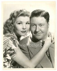 7s818 SOMETHING TO SHOUT ABOUT 8x10 still '43 great portrait of Veda Ann Borg & Jack Oakie!