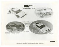 7s837 SPY WHO LOVED ME 8x10 still '77 fantastic art diagram of James Bond's Lotus submarine car!