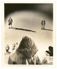 7s840 STAIRWAY TO HEAVEN 8x10 still '47 cool far shot of Raymond Massey & Roger Livesey!