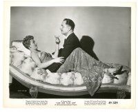 7s867 TAKE ONE FALSE STEP 8x10 still '49 William Powell with sexy Shelley Winters on couch!