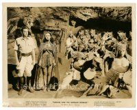 7s870 TARZAN & THE LEOPARD WOMAN 8x10 still '46 Acquanetta & Edgar Barrier with wacky natives!