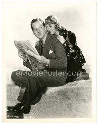7s891 THERE'S ALWAYS A WOMAN 8x10 still '38 great close up of Joan Blondell & Melvyn Douglas!