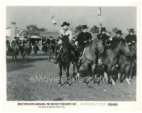 7s892 THEY DIED WITH THEIR BOOTS ON 8x10 still R56 Errol Flynn as General Custer on horse w/troops