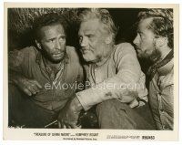 7s932 TREASURE OF THE SIERRA MADRE 8x10 still R56 c/u of Humphrey Bogart, Tim Holt & Walter Huston!