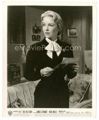 7s945 VERA MILES 8x10 still '59 close up of the pretty star reading a letter from The FBI Story!