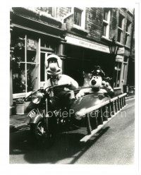 7s962 WALLACE & GROMIT IN A CLOSE SHAVE 8x10 still '95 great claymation image on motorcycle!