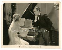 7s966 WEDDING BILLS 8x10 still '27 c/u of suave Raymond Griffith & bride Anne Sheridan by piano!