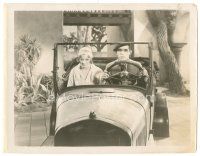 7s976 WHOOPEE 8x10 key book still '30 Eddie Cantor & pretty Eleanor Hunt in car flee from sheriff!