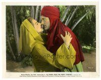 7s017 ALI BABA & THE FORTY THIEVES color 8x10 still R48 romantic c/u of Maria Montez & Jon Hall!