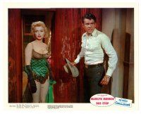 7s005 BUS STOP color 8x10 still '56 sexy Marilyn Monroe in showgirl outfit with Don Murray!