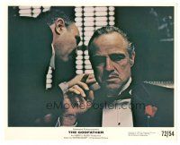 7s032 GODFATHER color 8x10 still '72 best close up of Marlon Brando, Francis Ford Coppola classic!