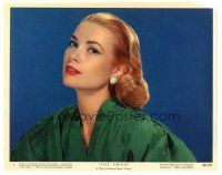7s039 GRACE KELLY color 8x10 still '56 best portrait of the beautiful blonde star from The Swan!
