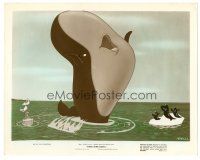 7s046 MAKE MINE MUSIC color 8x10 still '46 Disney feature cartoon, giant whale singing with seals!