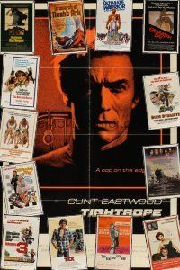 7t004 LOT OF 82 FOLDED ONE-SHEETS '57 - '96 Clint Eastwood, Burt Reynolds & much more!