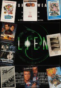 7t010 LOT OF 55 FOLDED MOSTLY INTERNATIONAL ONE-SHEETS '71 - '05 Alien 3, Lethal Weapon 2 & more!