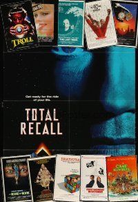 7t012 LOT OF 52 FOLDED ONE-SHEETS '66 - '94 Total Recall, Death on the Nile & more!