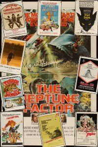 7t017 LOT OF 43 FOLDED ONE-SHEETS '56 great images from sci-fi, horror & much more!