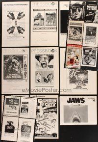 7t113 LOT OF 19 UNCUT HORROR PRESSBOOKS '55-84 Jaws, THX 1138, Gigantis The Fire Monster & more!