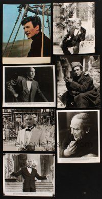 7t077 LOT OF 7 ALBERT FINNEY B&W, COLOR STILLS & GERMAN LOBBY CARD '60s-80s great images!