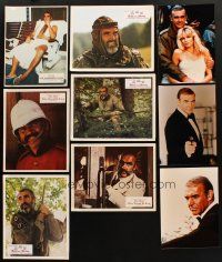 7t075 LOT OF 9 SEAN CONNERY GERMAN LOBBY CARDS & COLOR REPROS '70s-90s Man Who Would Be King, Bond