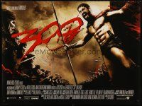 7w292 300 DS British quad '06 Zack Snyder directed, Gerard Butler, prepare for glory!