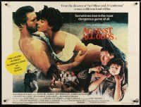 7w293 AGAINST ALL ODDS British quad '84 Jeff Bridges makes out with Rachel Ward on the beach!