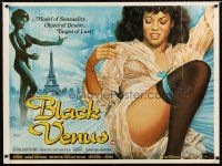 7w301 BLACK VENUS British quad '83 Josephine Jacqueline Jones, super-sexy Chantrell artwork!