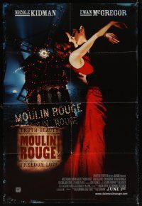 7w007 MOULIN ROUGE style E advance DS Canadian '01 Nicole Kidman, Ewan McGregor!