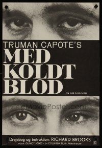 7w576 IN COLD BLOOD Danish '67 Richard Brooks directed, Robert Blake, from Truman Capote novel!