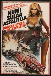 7w186 BAD GEORGIA ROAD Finnish '77 sexy art of Carol Lynley, makin' time to the county line!