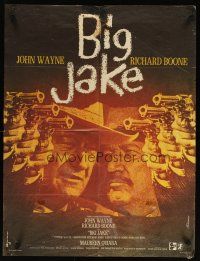 7w377 BIG JAKE French 23x32 '71 cool Ferracci art of Richard Boone & John Wayne!
