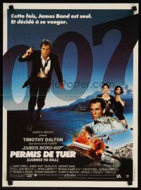 7w430 LICENCE TO KILL French 15x21 '89 Timothy Dalton as James Bond, he's out for revenge!