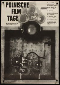 7w053 POLNISCHE FILM TAGE film festival German '65 cool image of camera & mechanism!