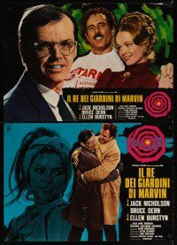 7w160 KING OF MARVIN GARDENS set of 6 Italian photobustas '76 Jack Nicholson, directed by Rafelson!
