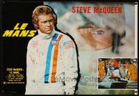 7w148 LE MANS ItalianEnglish lrg pbusta '71 great images of race car driver Steve McQueen!