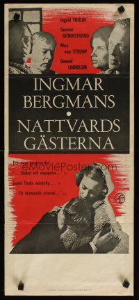 7w067 WINTER LIGHT Swedish stolpe '63 Ingmar Bergman, Ingrid Thulin & Gunnar Bjornstrand!