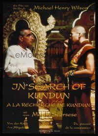7w070 IN SEARCH OF KUNDUN Swiss '98 cool image of Martin Scorsese & Dalai Lama!