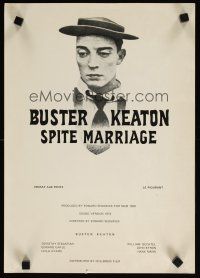 7w077 SPITE MARRIAGE Swiss R74 great image of stone-faced Buster Keaton!