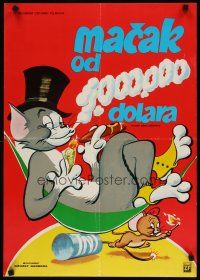 7w134 TOM & JERRY Yugoslavian '70s classic cat & mouse action, wacky artwork!