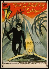 7x692 CABINET OF DR CALIGARI German commercial poster '00s Conrad Veidt, Ledl Bernhard art!