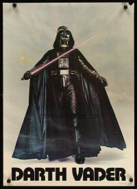 7x733 DARTH VADER commercial poster '77 cool image of Sith Lord w/lightsaber!
