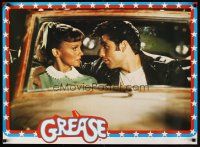 7x698 GREASE Italian commercial poster '78 John Travolta & Olivia Newton-John as Sandy & Danny!